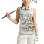 Australia Tasmanian Tiger Women Sleeveless Polo Shirt Memorial 1936 Thylacine - Aussie Hoodie