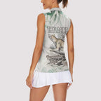 Australia Tasmanian Tiger Women Sleeveless Polo Shirt Memorial 1936 Thylacine - Aussie Hoodie