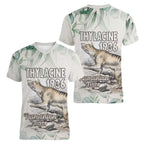 Australia Tasmanian Tiger Women V-Neck T-Shirt Memorial 1936 Thylacine - Aussie Hoodie