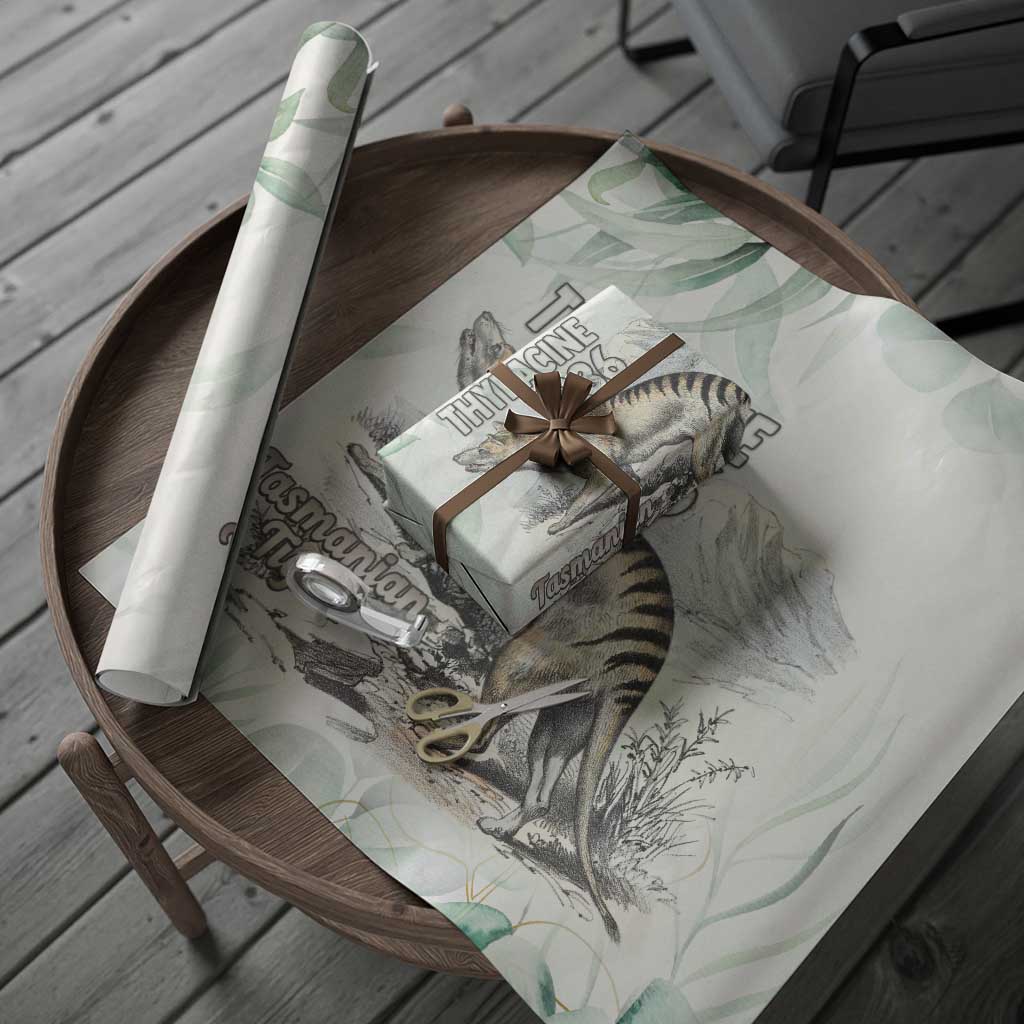 Australia Tasmanian Tiger Wrapping Paper Memorial 1936 Thylacine - Aussie Hoodie