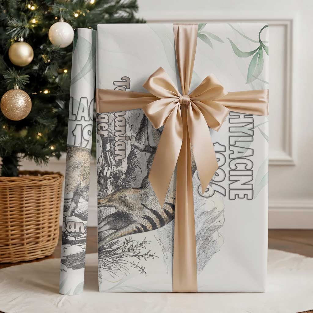 Australia Tasmanian Tiger Wrapping Paper Memorial 1936 Thylacine - Aussie Hoodie