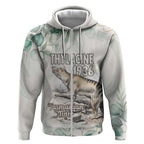 Australia Tasmanian Tiger Zip Hoodie Memorial 1936 Thylacine - Aussie Hoodie