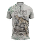 Australia Tasmanian Tiger Zipper Polo Shirt Memorial 1936 Thylacine - Aussie Hoodie