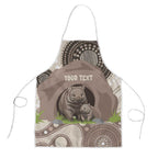 Personalised Australia Wombat Apron Welcome To Our Home Aboriginal Art - Aussie Hoodie