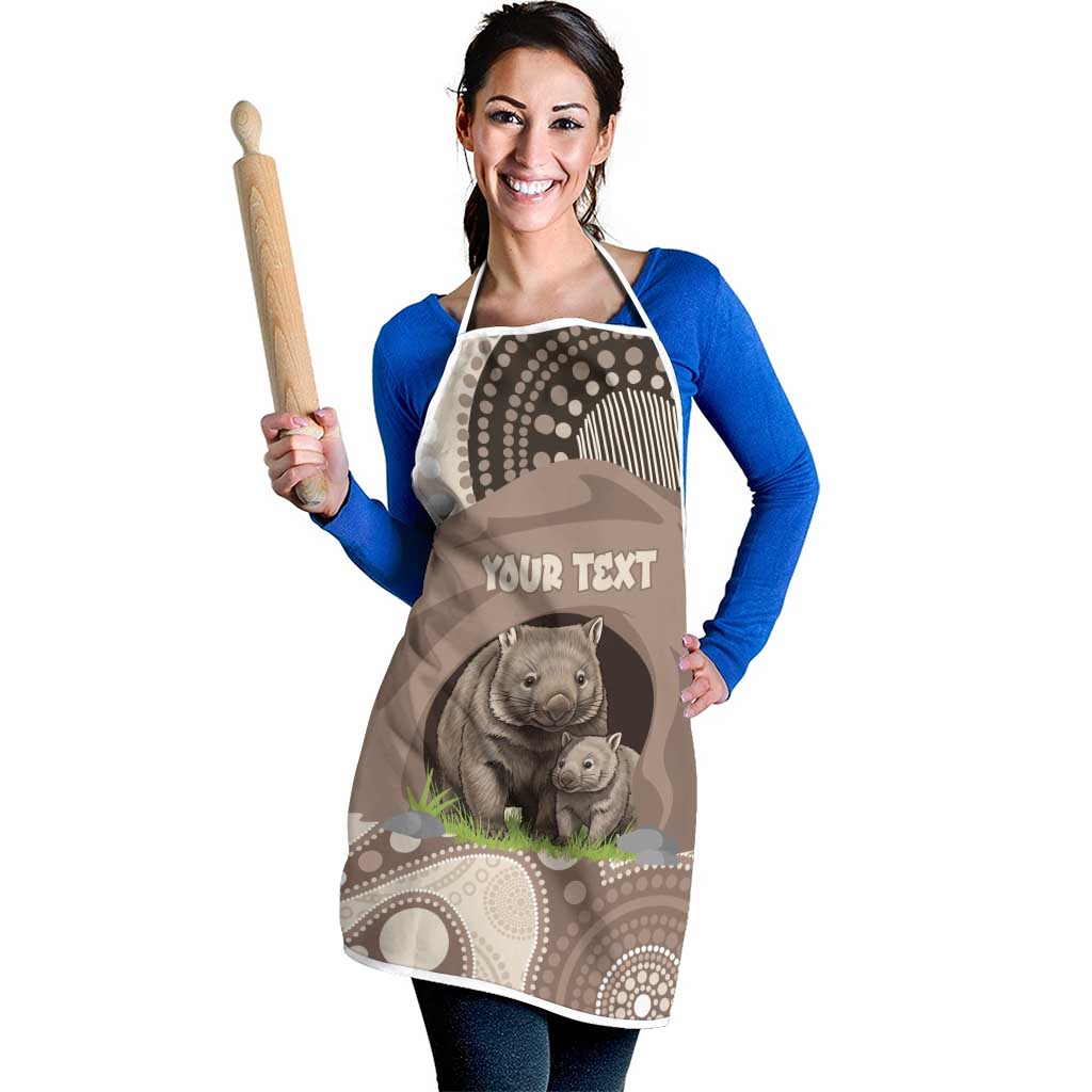 Personalised Australia Wombat Apron Welcome To Our Home Aboriginal Art - Aussie Hoodie