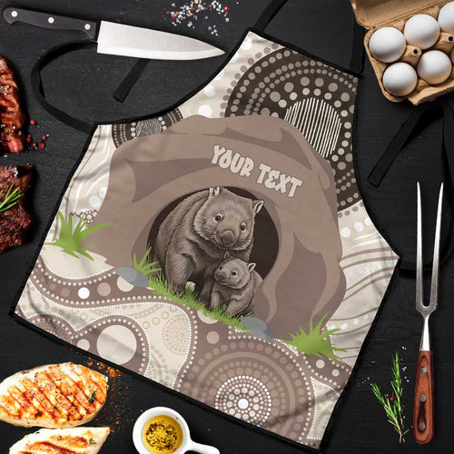 Personalised Australia Wombat Apron Welcome To Our Home Aboriginal Art - Aussie Hoodie