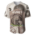 Personalised Australia Wombat Baseball Jersey Welcome To Our Home Aboriginal Art - Aussie Hoodie
