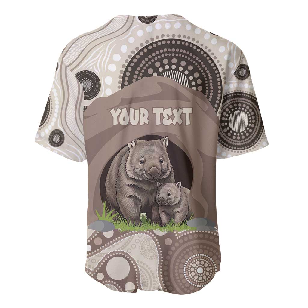 Personalised Australia Wombat Baseball Jersey Welcome To Our Home Aboriginal Art - Aussie Hoodie