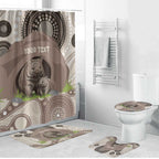 Personalised Australia Wombat Bathroom Set Welcome To Our Home Aboriginal Art - Aussie Hoodie