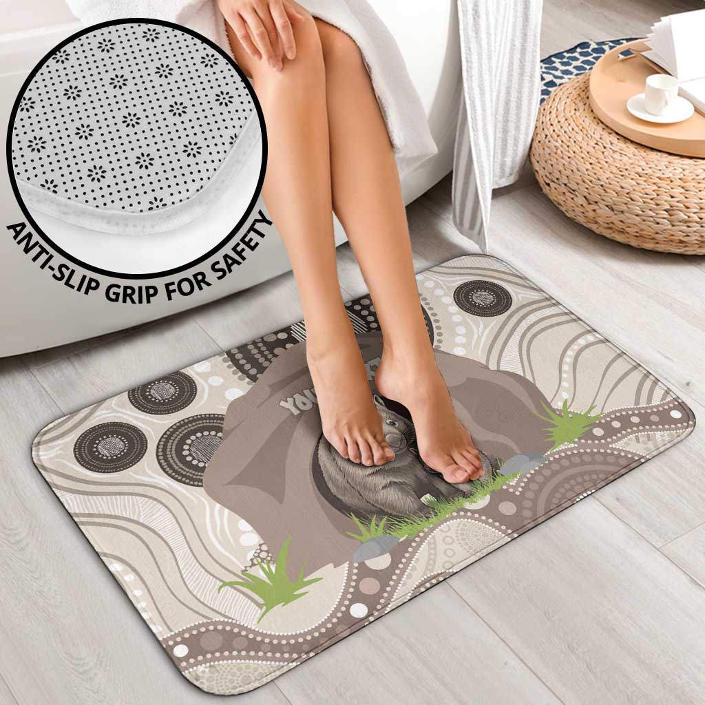 Personalised Australia Wombat Bathroom Set Welcome To Our Home Aboriginal Art - Aussie Hoodie