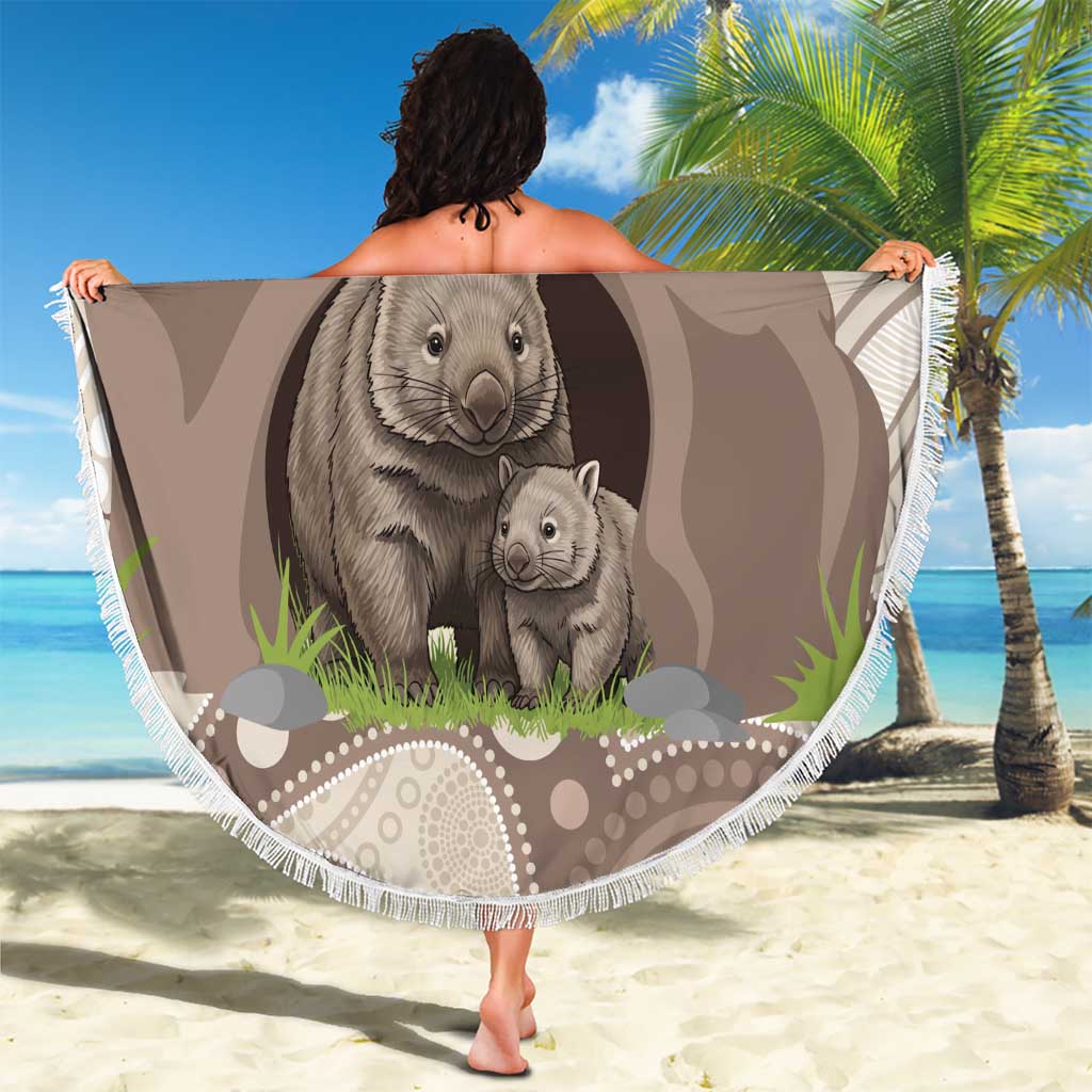 Personalised Australia Wombat Beach Blanket Welcome To Our Home Aboriginal Art - Aussie Hoodie