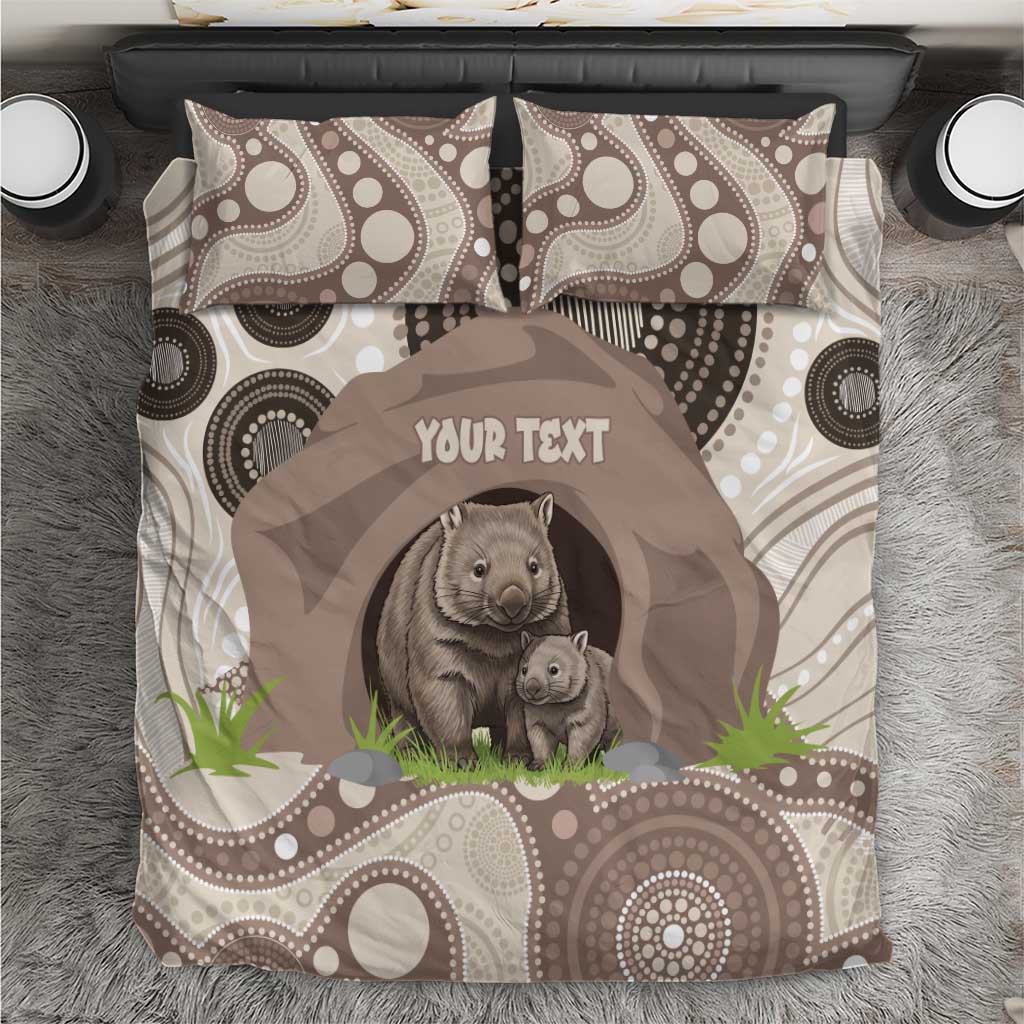 Personalised Australia Wombat Bedding Set Welcome To Our Home Aboriginal Art - Aussie Hoodie
