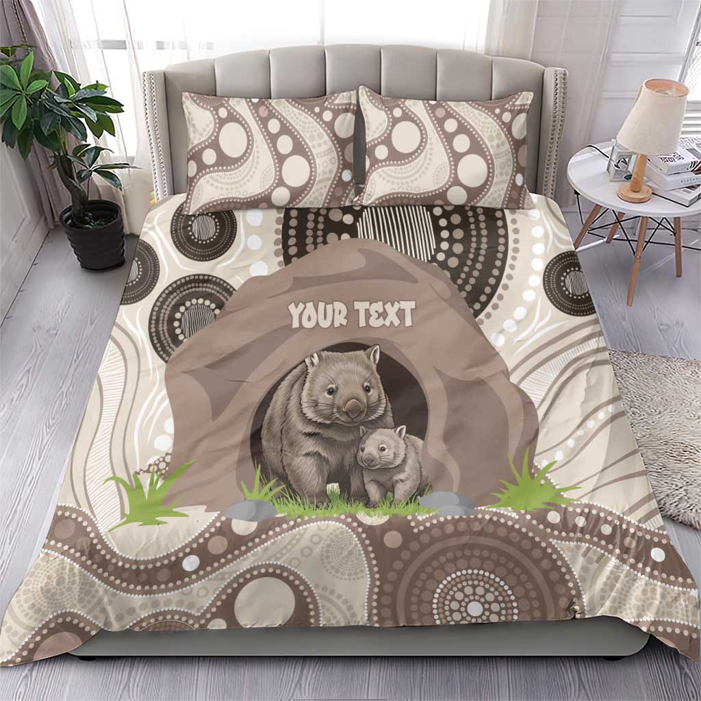 Personalised Australia Wombat Bedding Set Welcome To Our Home Aboriginal Art - Aussie Hoodie