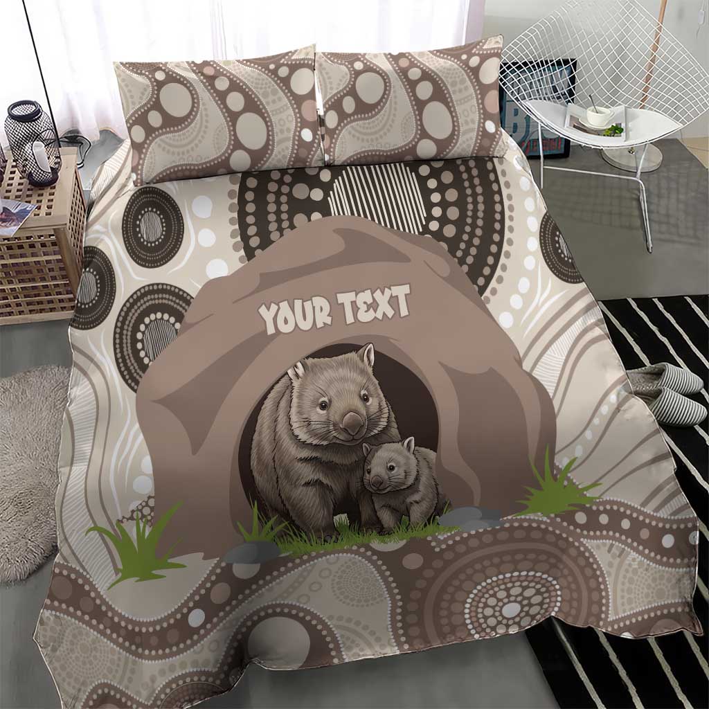 Personalised Australia Wombat Bedding Set Welcome To Our Home Aboriginal Art - Aussie Hoodie
