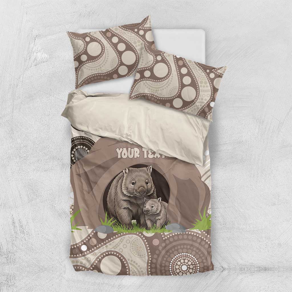Personalised Australia Wombat Bedding Set Welcome To Our Home Aboriginal Art - Aussie Hoodie