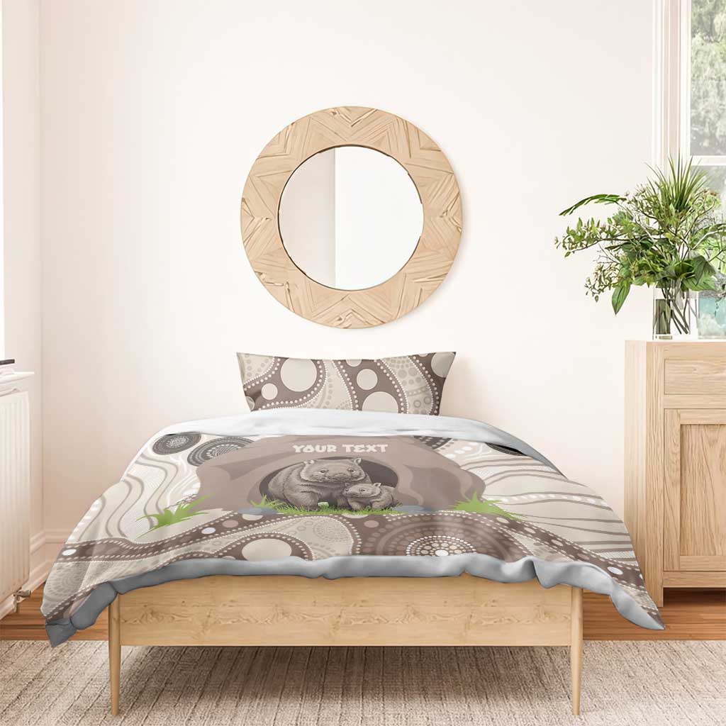 Personalised Australia Wombat Bedding Set Welcome To Our Home Aboriginal Art - Aussie Hoodie