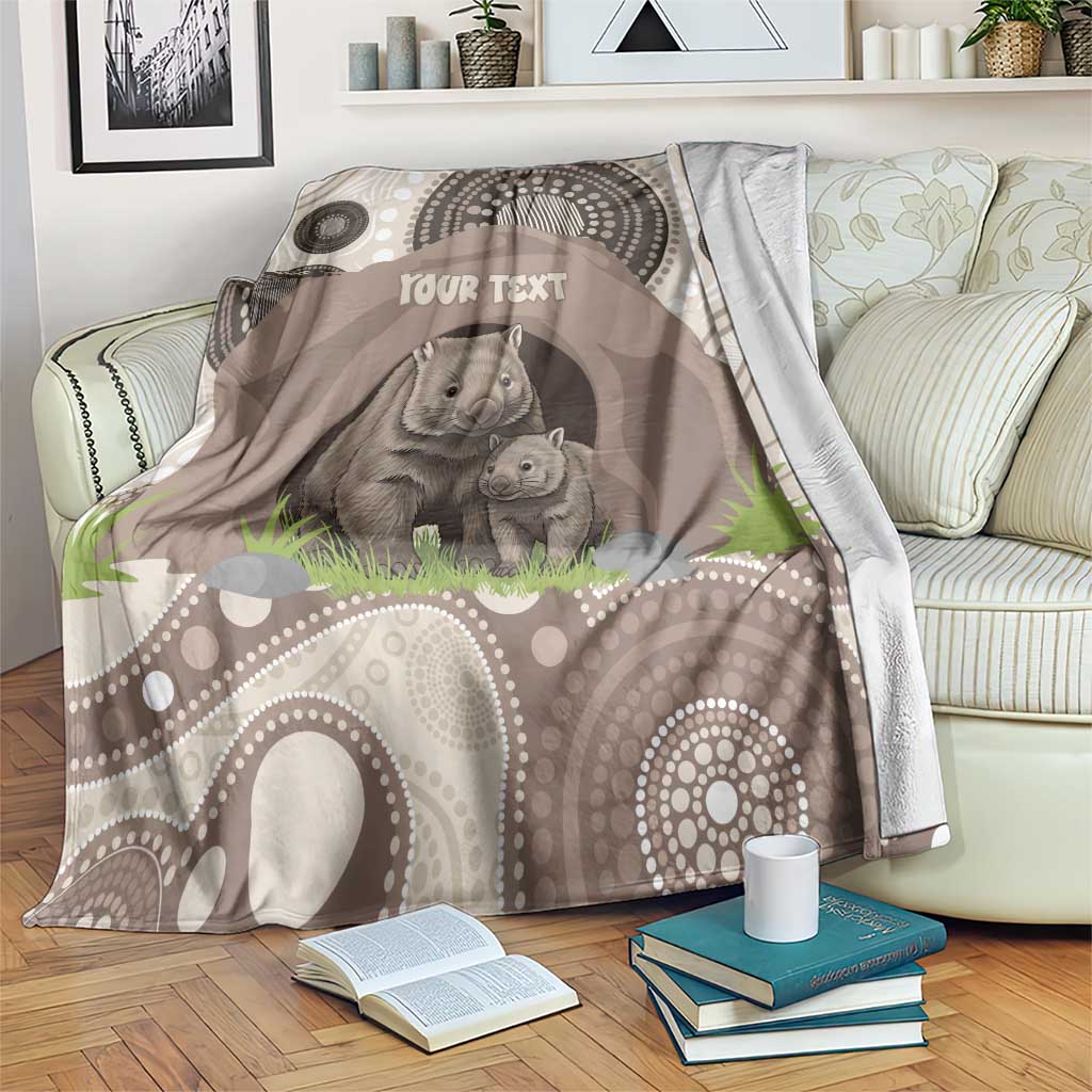 Personalised Australia Wombat Blanket Welcome To Our Home Aboriginal Art - Aussie Hoodie