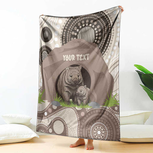 Personalised Australia Wombat Blanket Welcome To Our Home Aboriginal Art - Aussie Hoodie