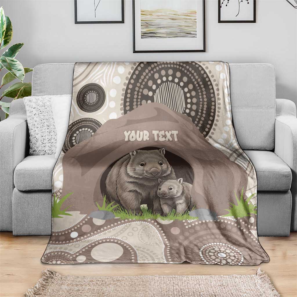 Personalised Australia Wombat Blanket Welcome To Our Home Aboriginal Art - Aussie Hoodie