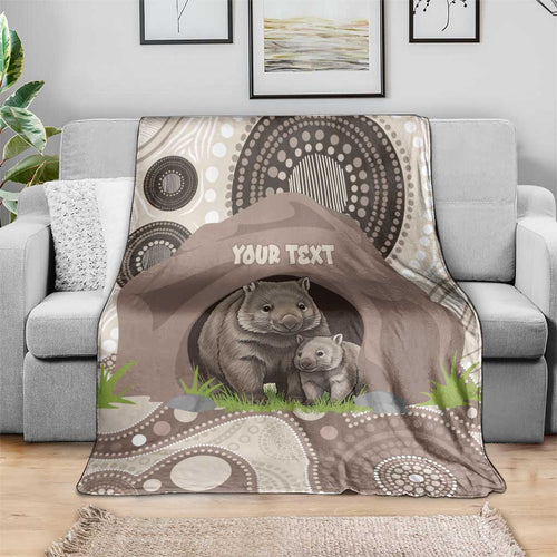 Personalised Australia Wombat Blanket Welcome To Our Home Aboriginal Art - Aussie Hoodie