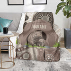 Personalised Australia Wombat Blanket Welcome To Our Home Aboriginal Art - Aussie Hoodie