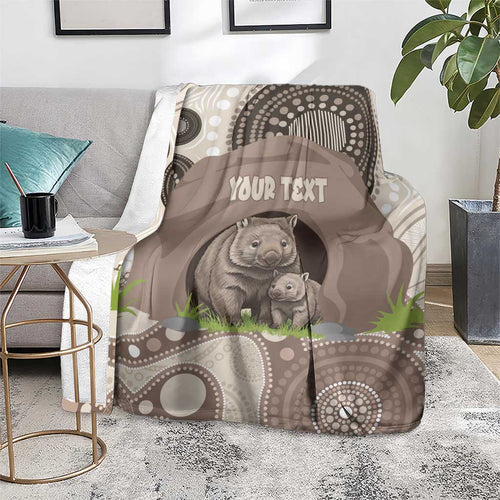 Personalised Australia Wombat Blanket Welcome To Our Home Aboriginal Art - Aussie Hoodie