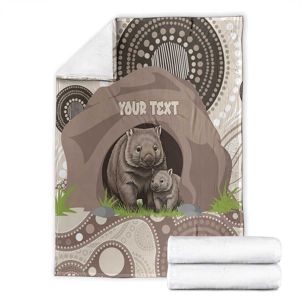 Personalised Australia Wombat Blanket Welcome To Our Home Aboriginal Art - Aussie Hoodie
