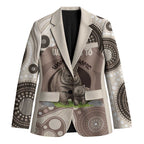 Personalised Australia Wombat Blazer Welcome To Our Home Aboriginal Art - Aussie Hoodie