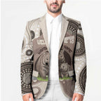 Personalised Australia Wombat Blazer Welcome To Our Home Aboriginal Art - Aussie Hoodie