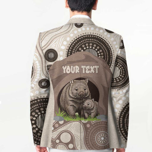 Personalised Australia Wombat Blazer Welcome To Our Home Aboriginal Art - Aussie Hoodie