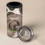 Personalised Australia Wombat 4 in 1 Can Cooler Tumbler Welcome To Our Home Aboriginal Art - Aussie Hoodie