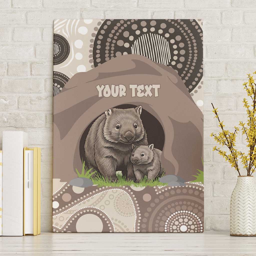 Personalised Australia Wombat Canvas Wall Art Welcome To Our Home Aboriginal Art - Aussie Hoodie