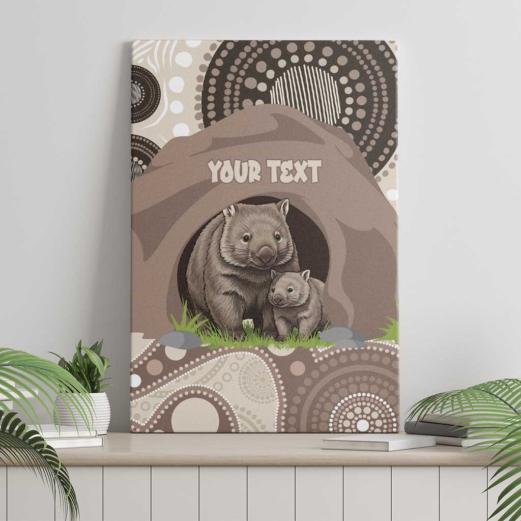 Personalised Australia Wombat Canvas Wall Art Welcome To Our Home Aboriginal Art - Aussie Hoodie