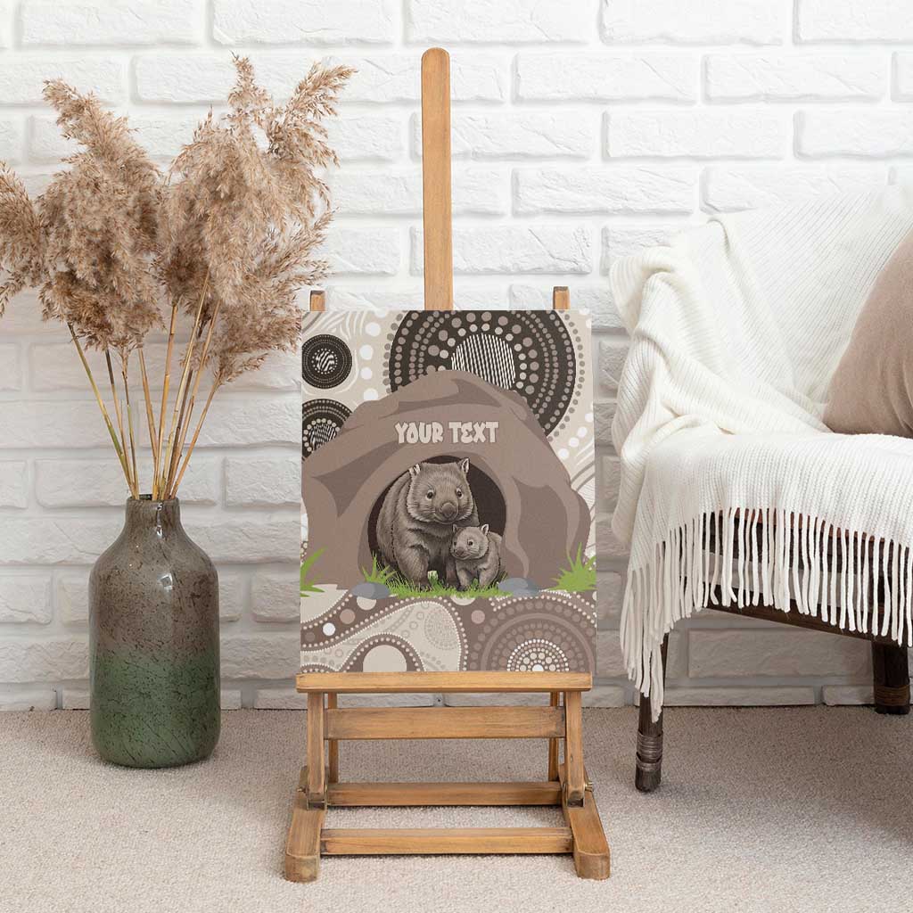 Personalised Australia Wombat Canvas Wall Art Welcome To Our Home Aboriginal Art - Aussie Hoodie