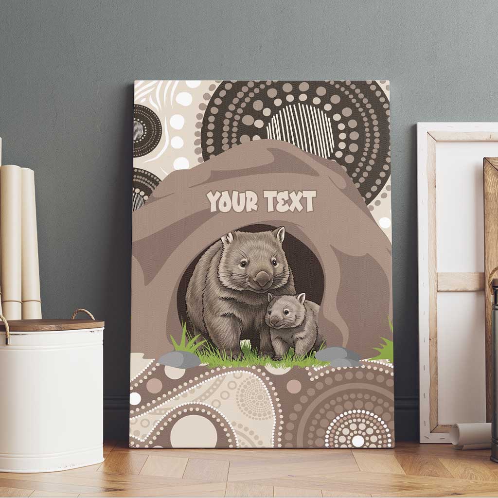 Personalised Australia Wombat Canvas Wall Art Welcome To Our Home Aboriginal Art - Aussie Hoodie