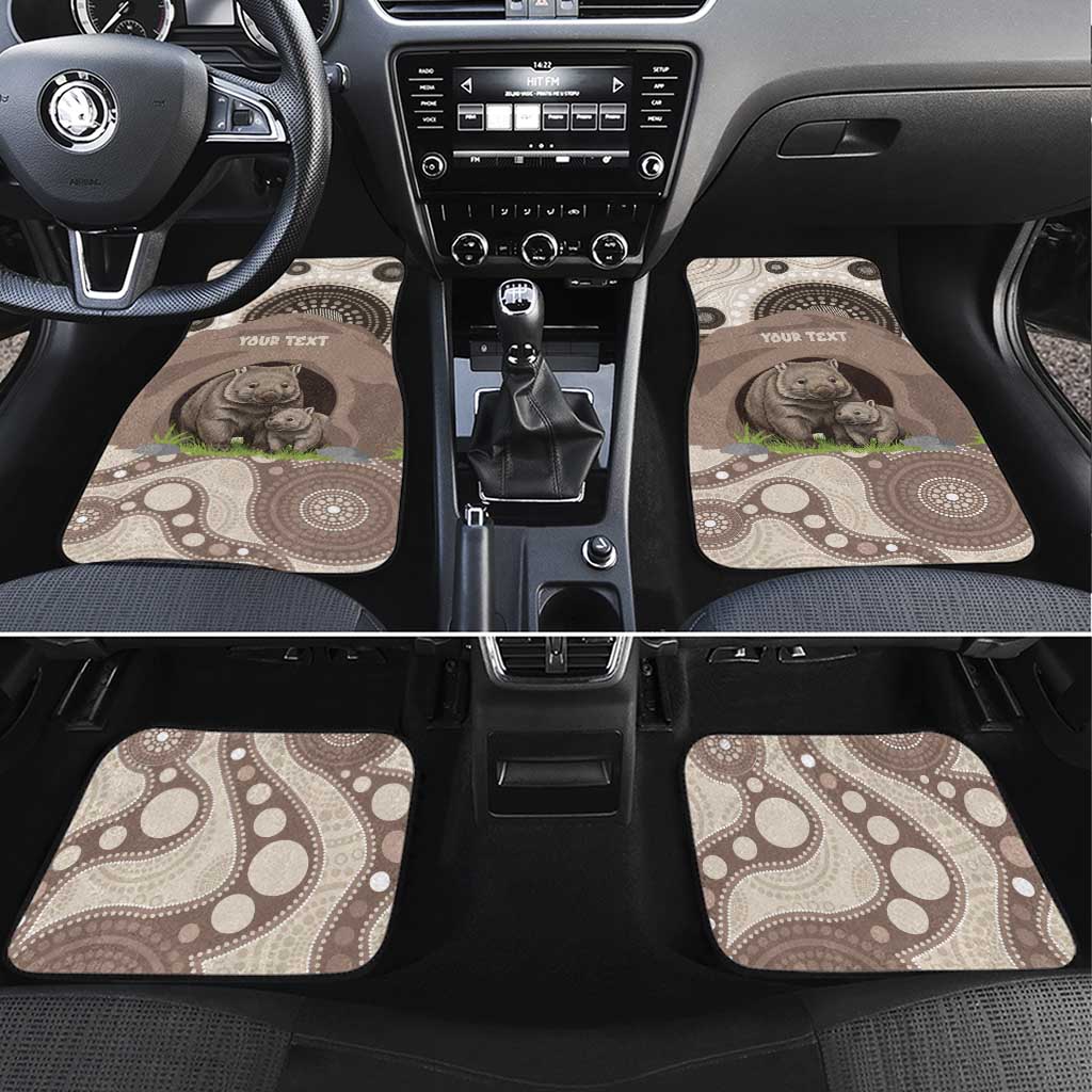 Personalised Australia Wombat Car Mats Welcome To Our Home Aboriginal Art - Aussie Hoodie