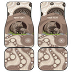 Personalised Australia Wombat Car Mats Welcome To Our Home Aboriginal Art - Aussie Hoodie