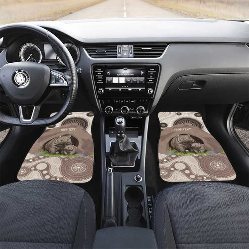 Personalised Australia Wombat Car Mats Welcome To Our Home Aboriginal Art - Aussie Hoodie