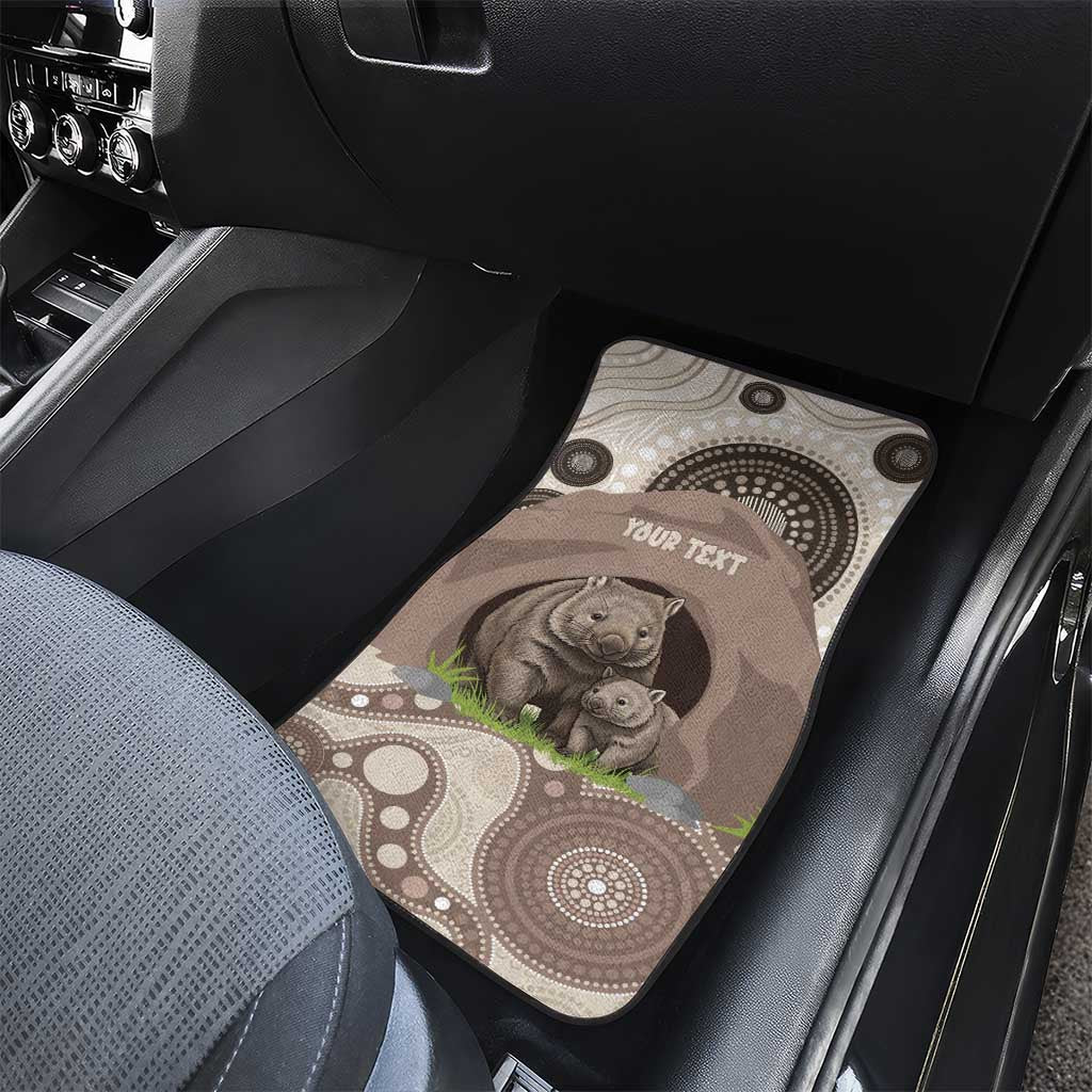 Personalised Australia Wombat Car Mats Welcome To Our Home Aboriginal Art - Aussie Hoodie