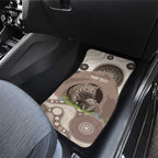 Personalised Australia Wombat Car Mats Welcome To Our Home Aboriginal Art - Aussie Hoodie