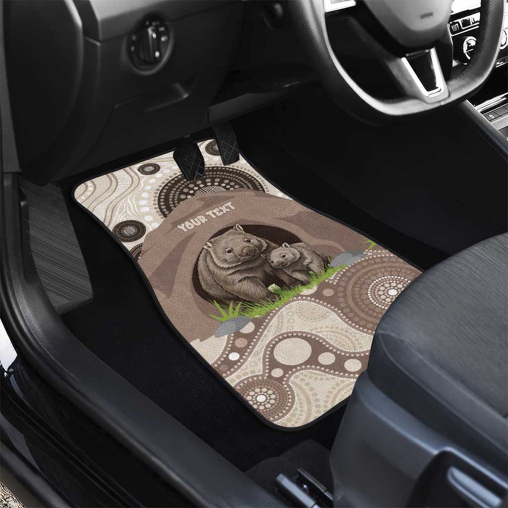Personalised Australia Wombat Car Mats Welcome To Our Home Aboriginal Art - Aussie Hoodie