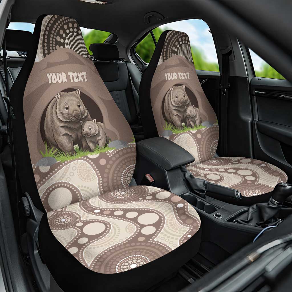 Personalised Australia Wombat Car Seat Cover Welcome To Our Home Aboriginal Art - Aussie Hoodie