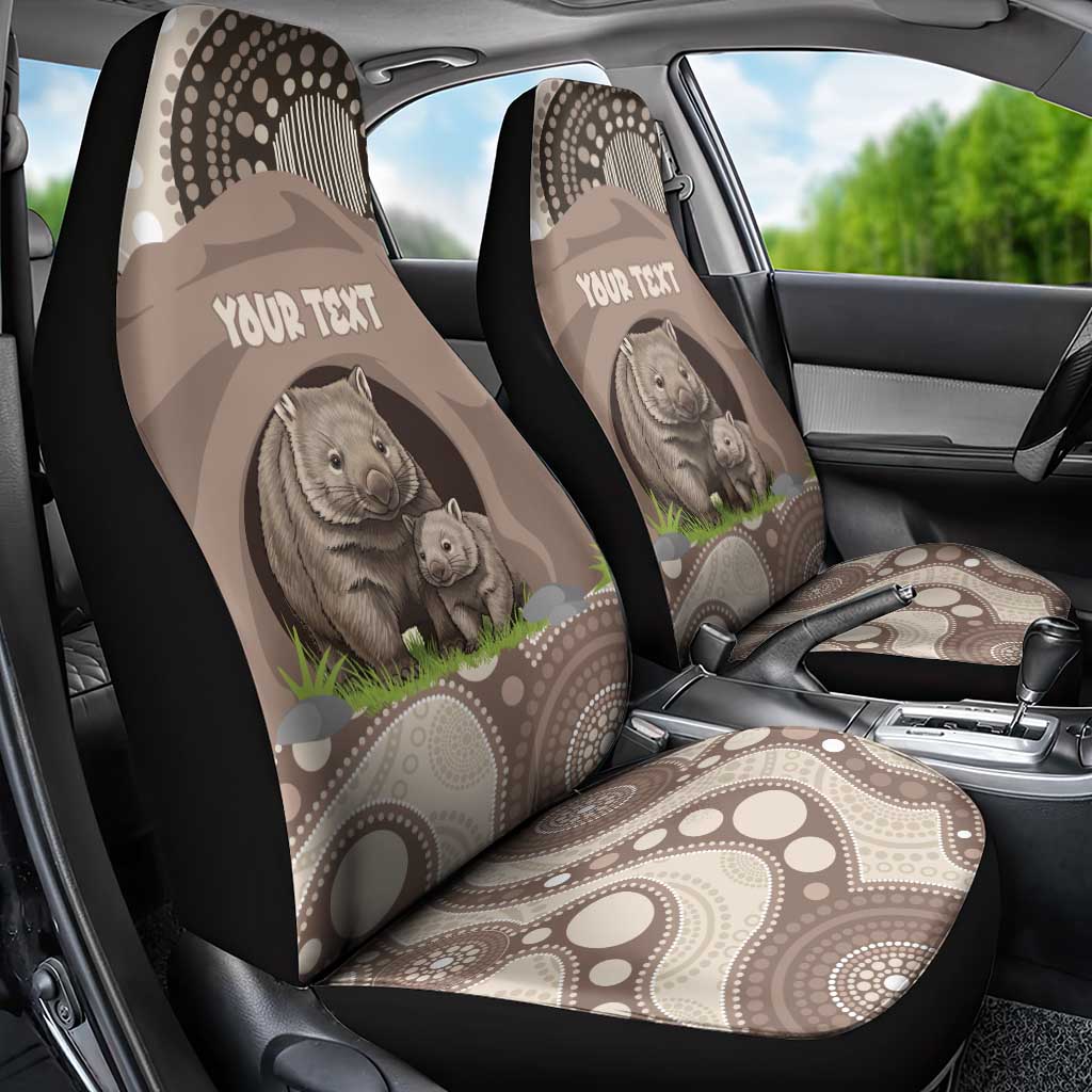 Personalised Australia Wombat Car Seat Cover Welcome To Our Home Aboriginal Art - Aussie Hoodie