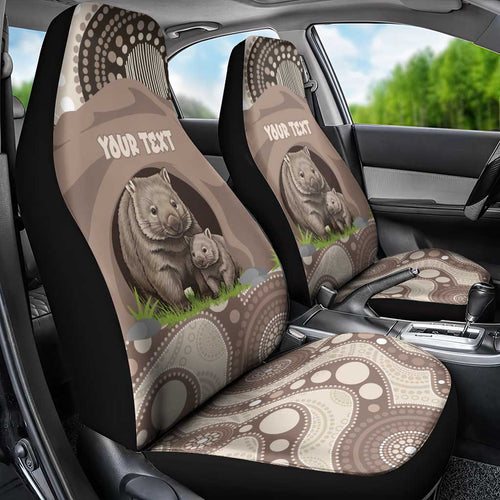 Personalised Australia Wombat Car Seat Cover Welcome To Our Home Aboriginal Art - Aussie Hoodie
