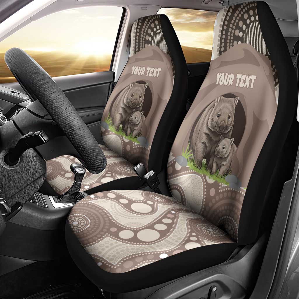 Personalised Australia Wombat Car Seat Cover Welcome To Our Home Aboriginal Art - Aussie Hoodie