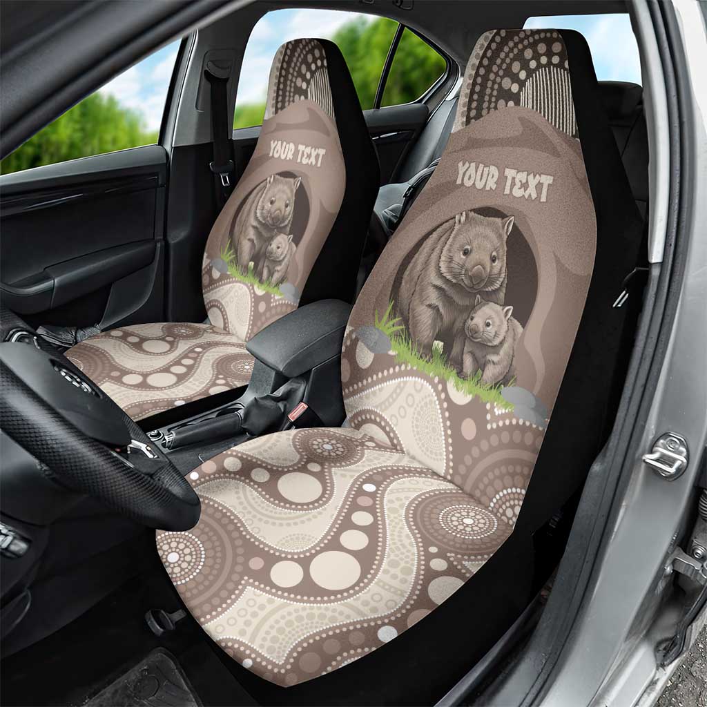 Personalised Australia Wombat Car Seat Cover Welcome To Our Home Aboriginal Art - Aussie Hoodie