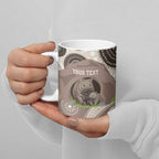 Personalised Australia Wombat Ceramic Mug Welcome To Our Home Aboriginal Art - Aussie Hoodie