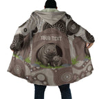 Personalised Australia Wombat Cloak Welcome To Our Home Aboriginal Art - Aussie Hoodie