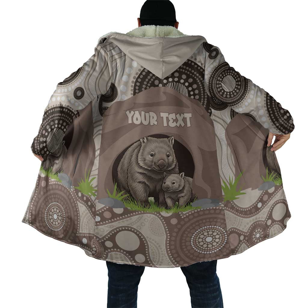 Personalised Australia Wombat Cloak Welcome To Our Home Aboriginal Art - Aussie Hoodie