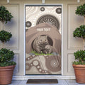 Personalised Australia Wombat Door Cover Welcome To Our Home Aboriginal Art - Aussie Hoodie